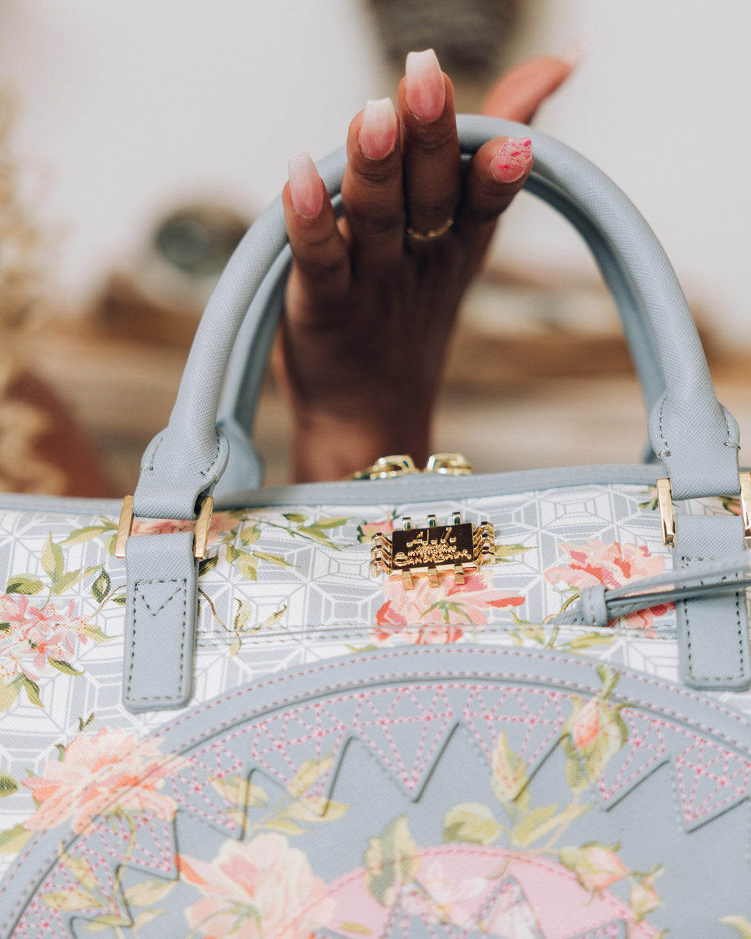 A.i. African Intelligence Elegant Energy Mini Duffle - Sandflower Collab - Image 2