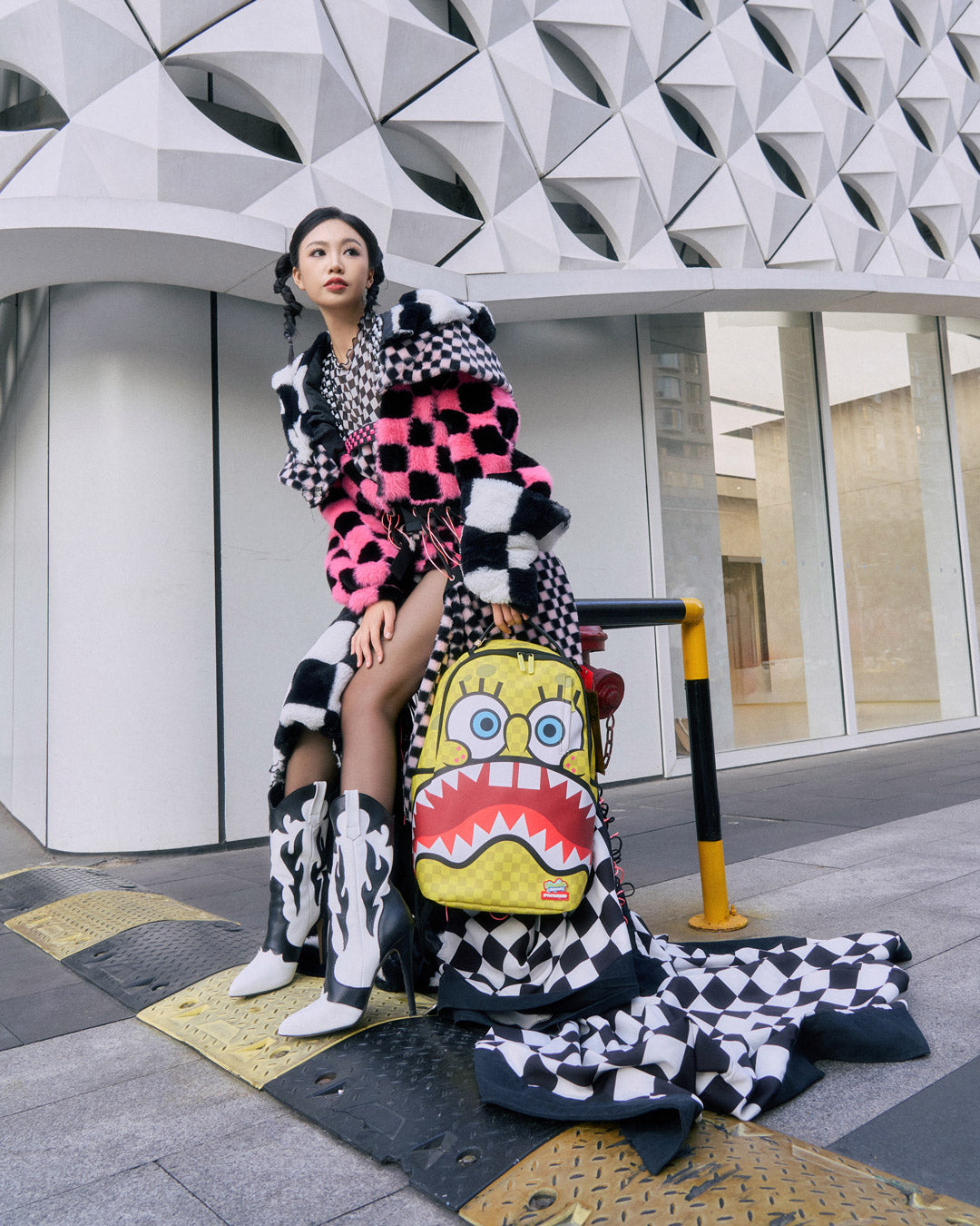 Spongebob Square Check Flex Dlxsv Backpack - Image 2