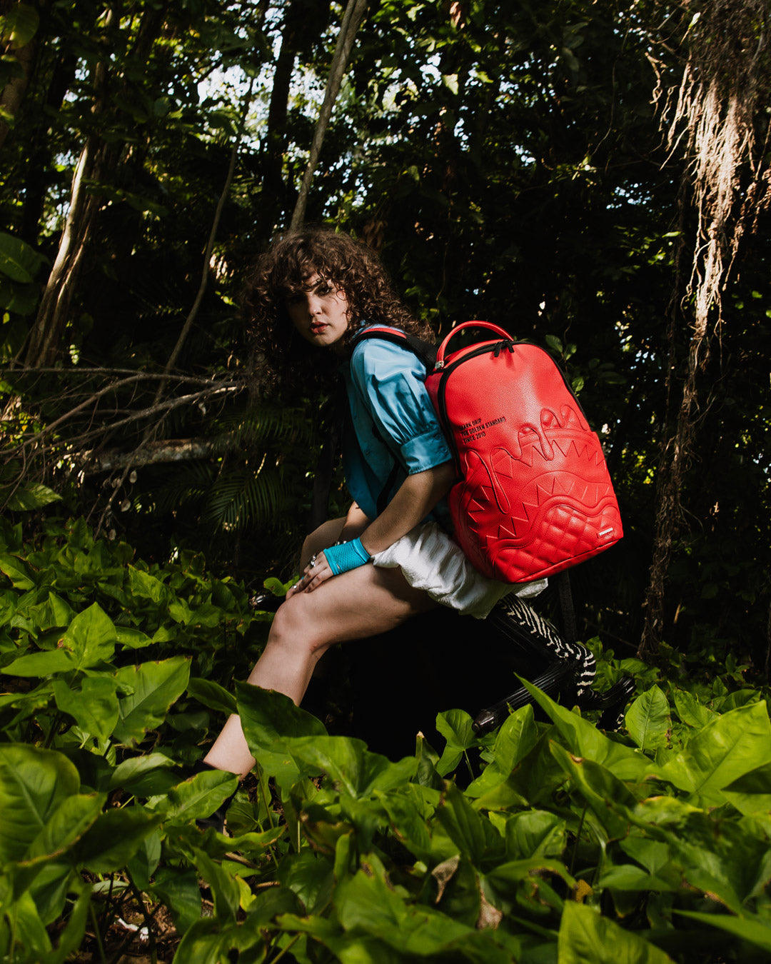 Shark Central Embossed Drip Dlxsv Backpack - Image 6