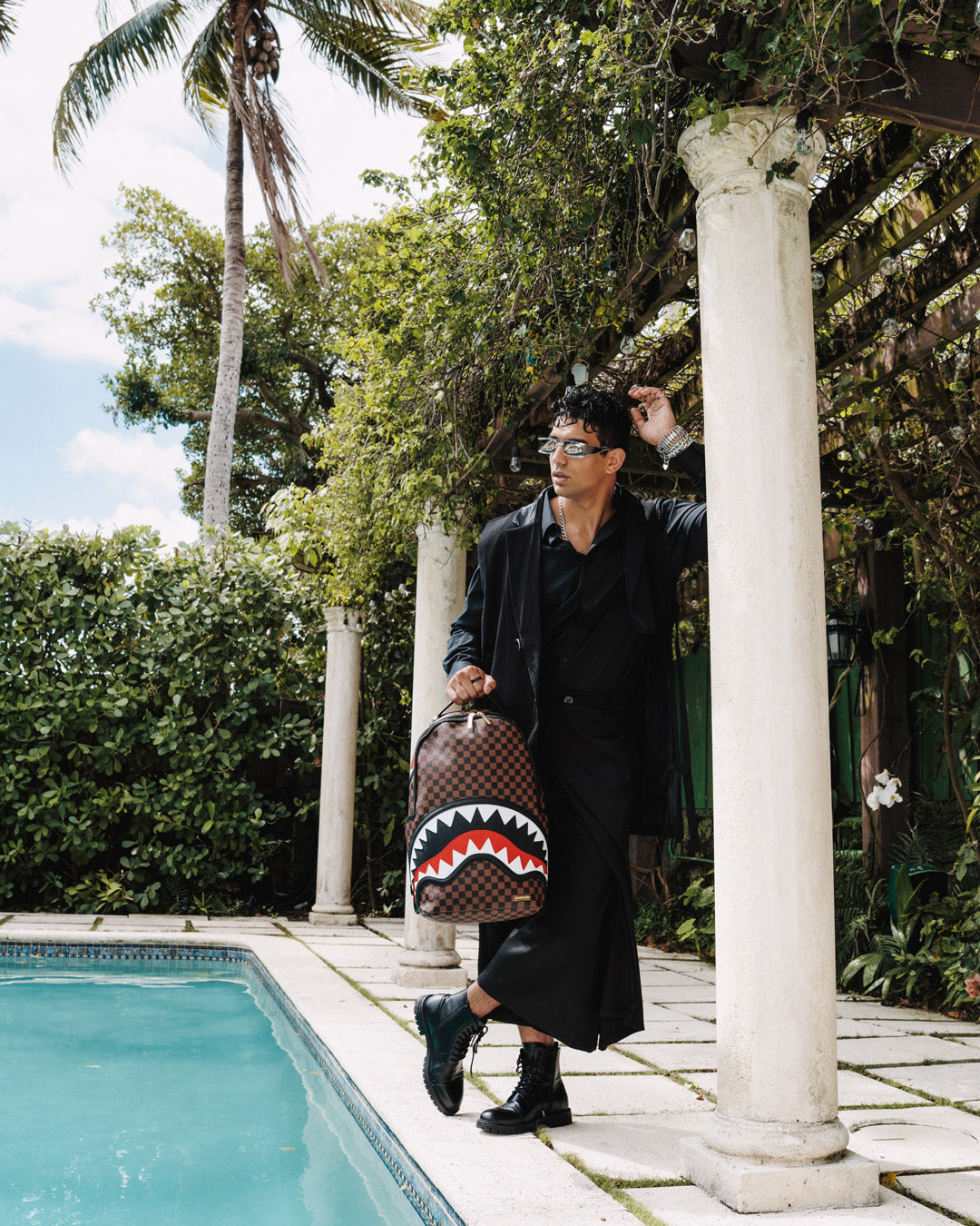 Sawtooth Sharks in Paris Dlxsv Backpack - Image 10