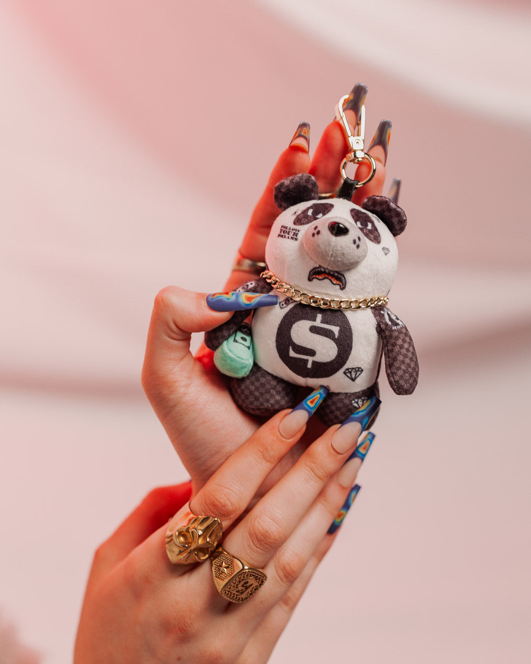 Panda Ski Mask Bear Keychain - Image 4