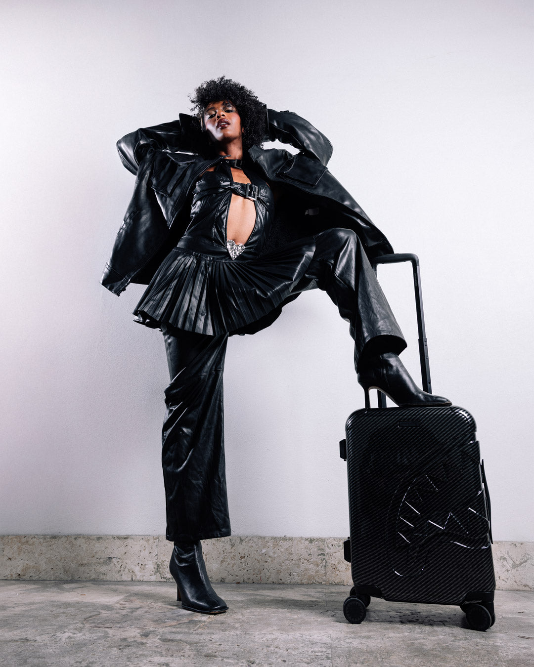 Nightfall Sharkitecture Carry-On Luggage - Image 4