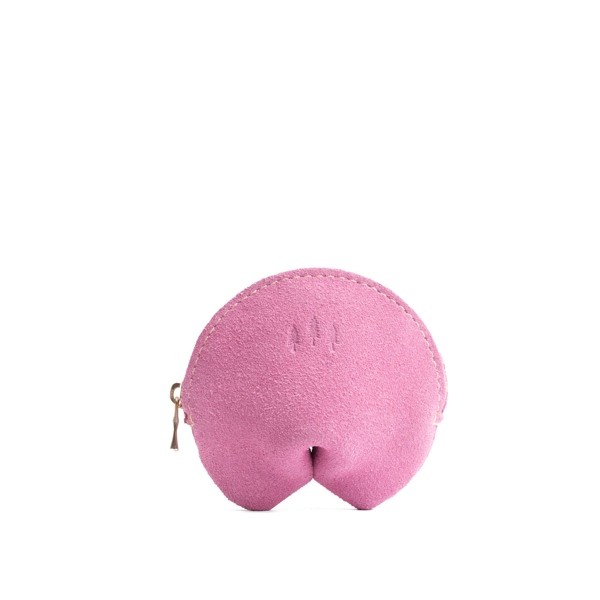 Fortune Cookie Pouch - Pink Suede