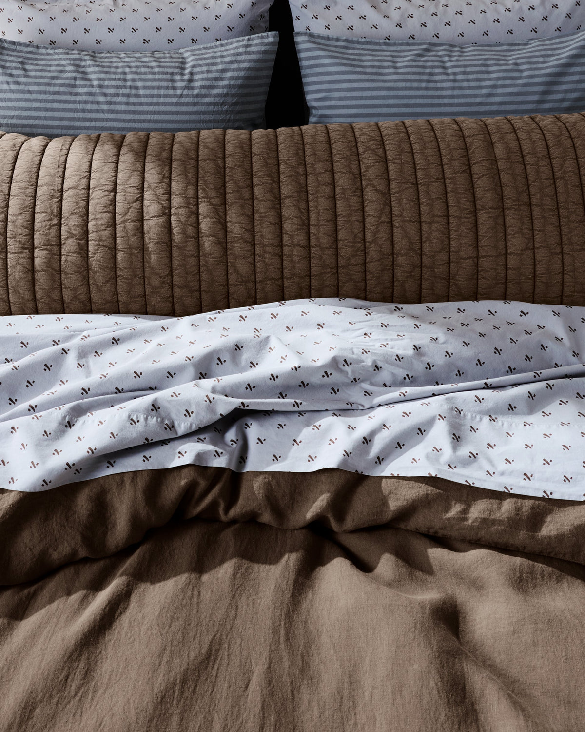 Garment Dyed Channel Body Pillow Cover - FINAL SALE (Warm Grey) - Image 5