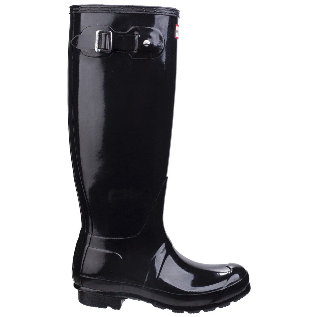 Hunter Original Tall Gloss Wellington Boots - Black - Image 5