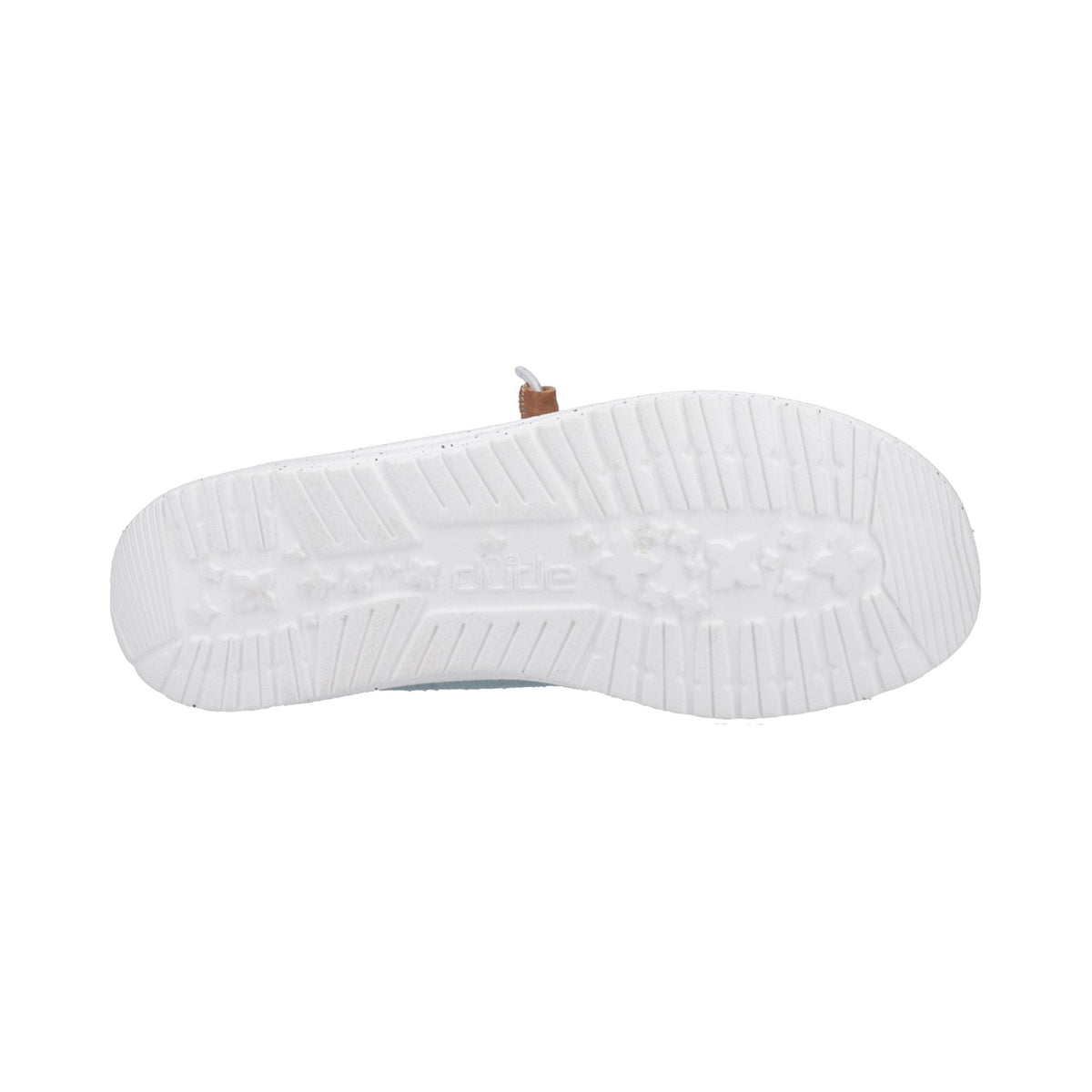 HEYDUDE Wendy Heathered Slub Tropical Womens Shoe - Blue - Image 3