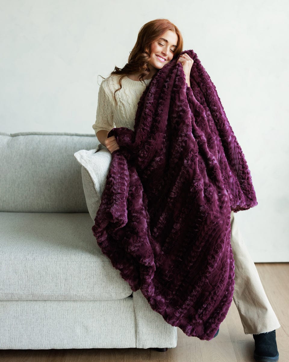 Glossy Ultra Sorbet Plum Blanket