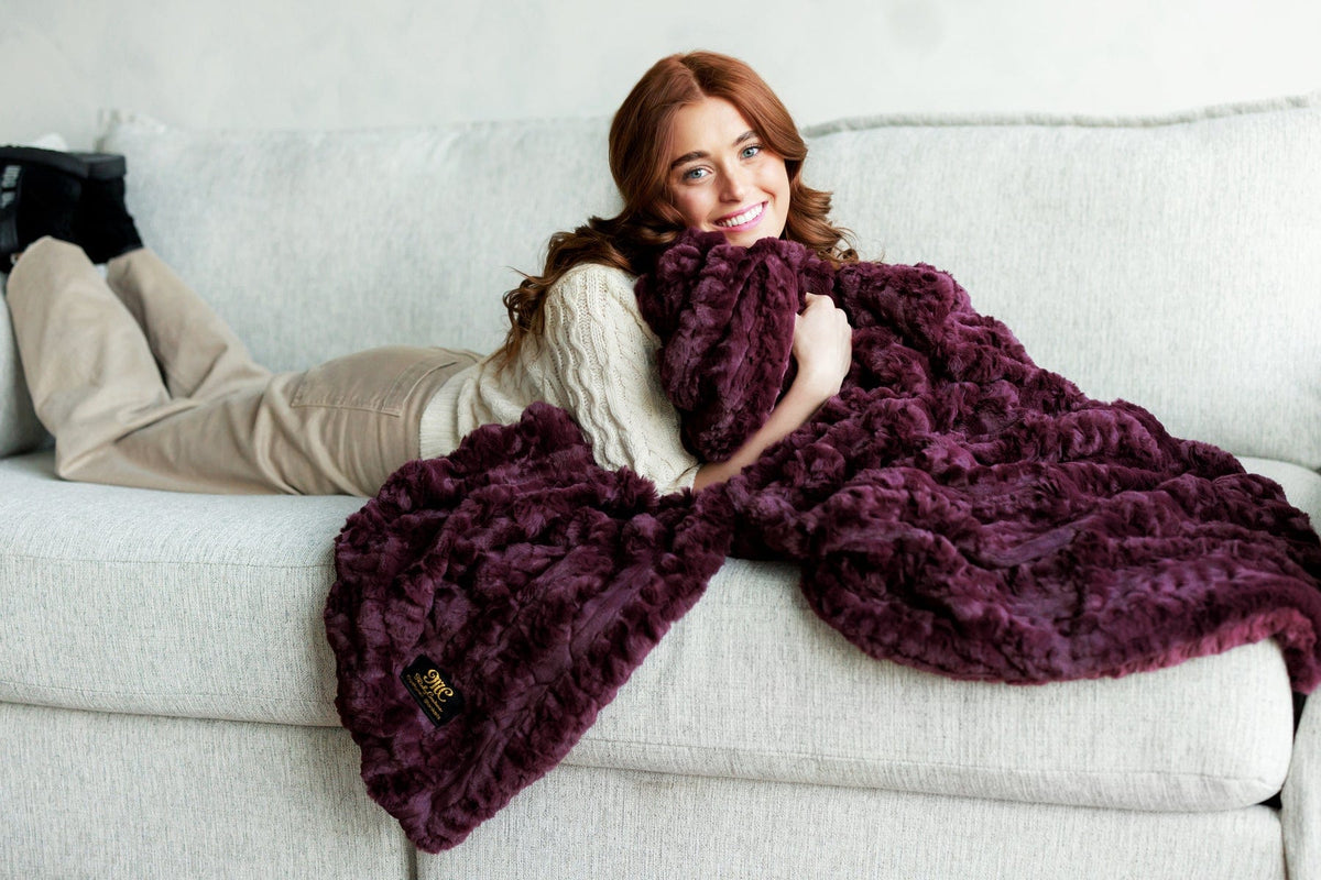 Glossy Ultra Sorbet Plum Blanket - Image 3
