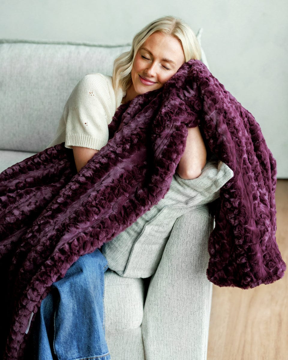 Glossy Ultra Sorbet Plum Blanket - Image 4