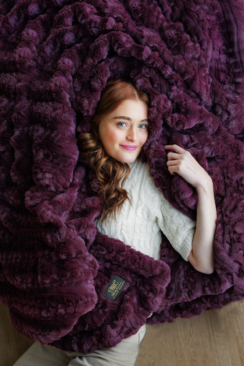 Glossy Ultra Sorbet Plum Blanket - Image 5