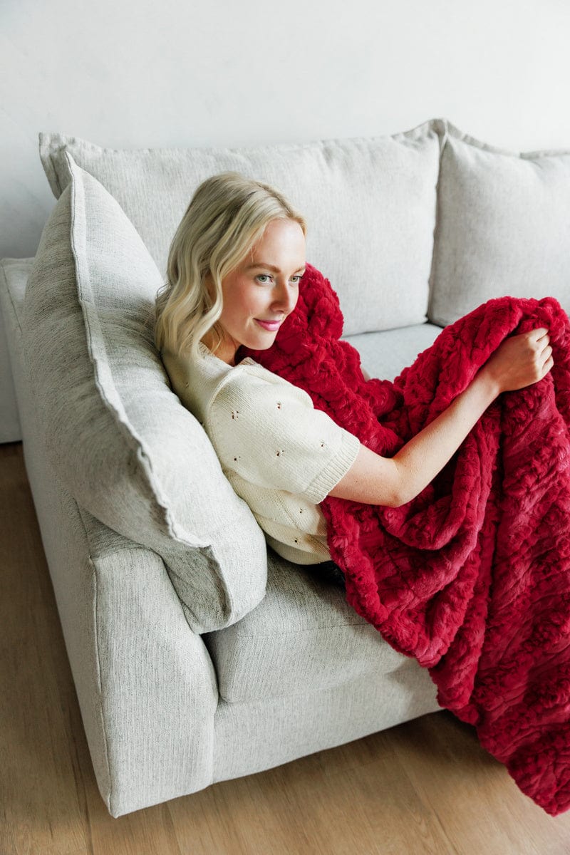 Glossy Ultra Sorbet Red Blanket - Image 4