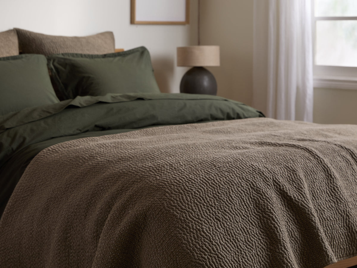 Hand Stitched Cotton Quilt - FINAL SALE (Ash) - Image 3