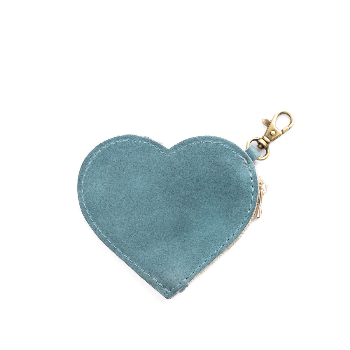 Heart Pouch - Aqua