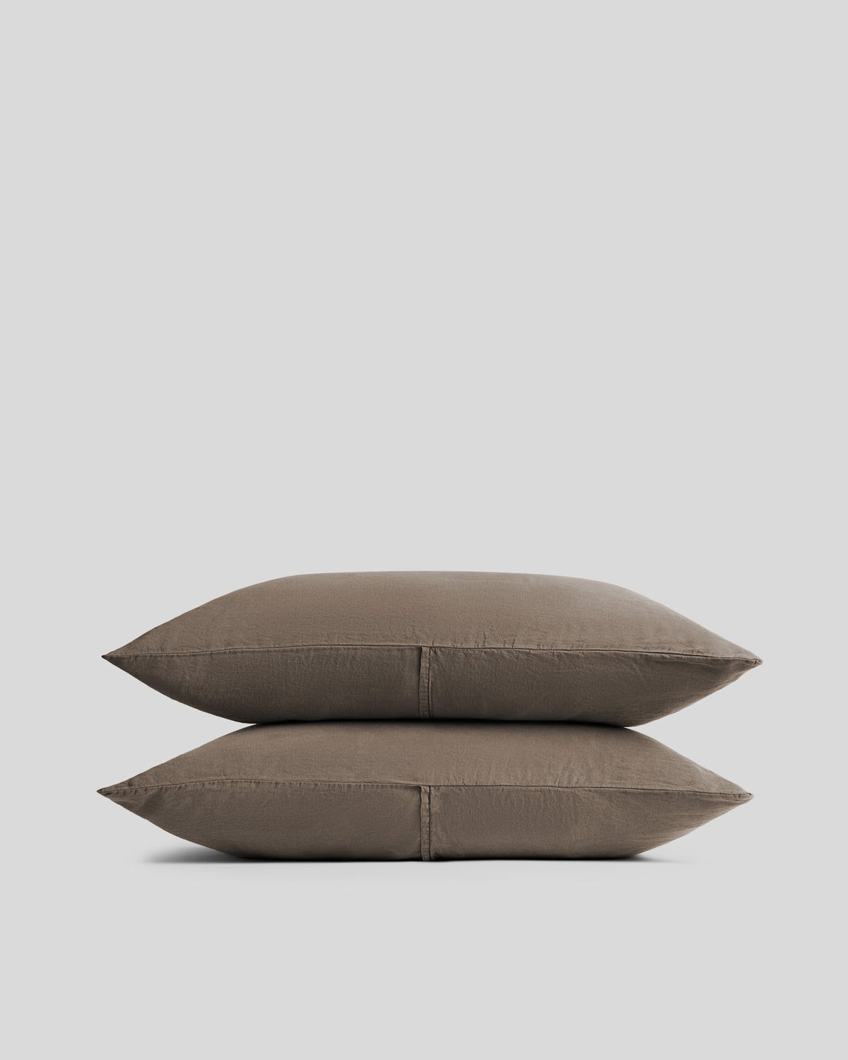 Linen Tencel Pillowcase Set (Warm Grey)