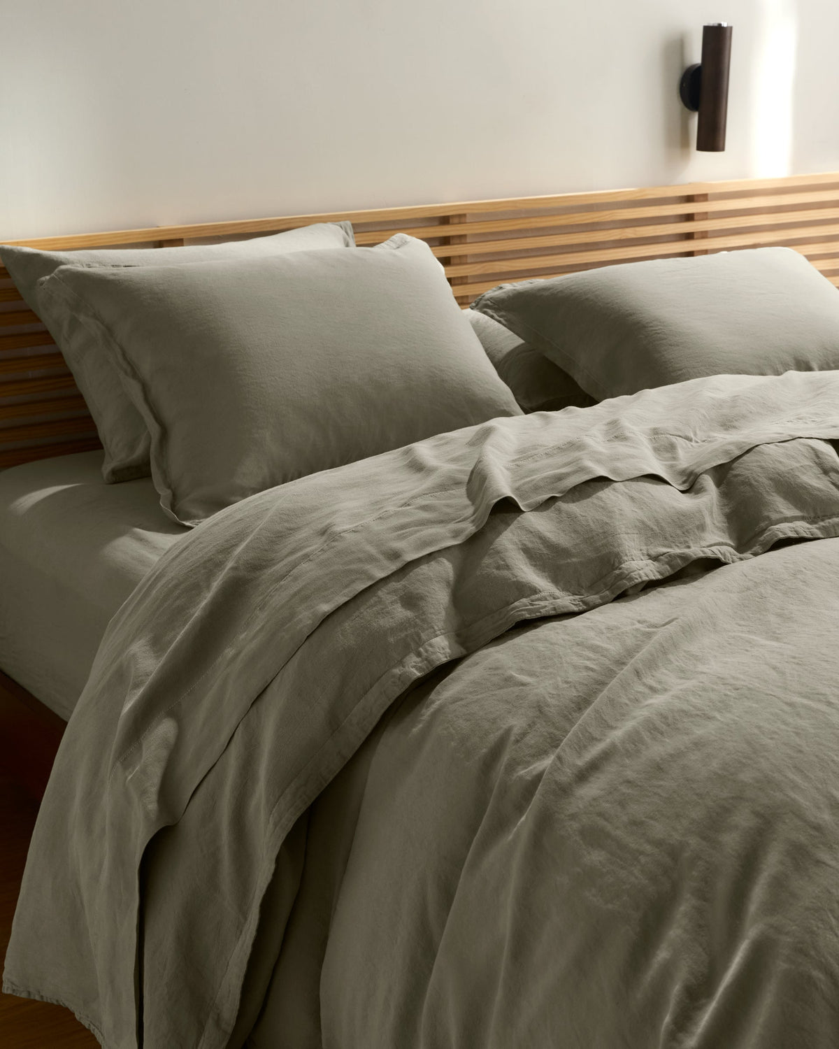 Linen Tencel Pillowcase Set - FINAL SALE (Moss) - Image 4