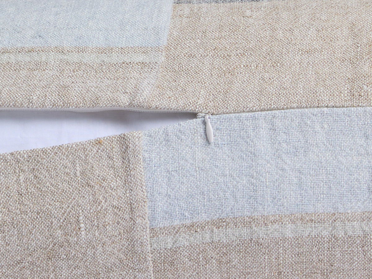 Heritage Linen Body Pillow Cover - FINAL SALE (Natural Stripe Cool) - Image 3