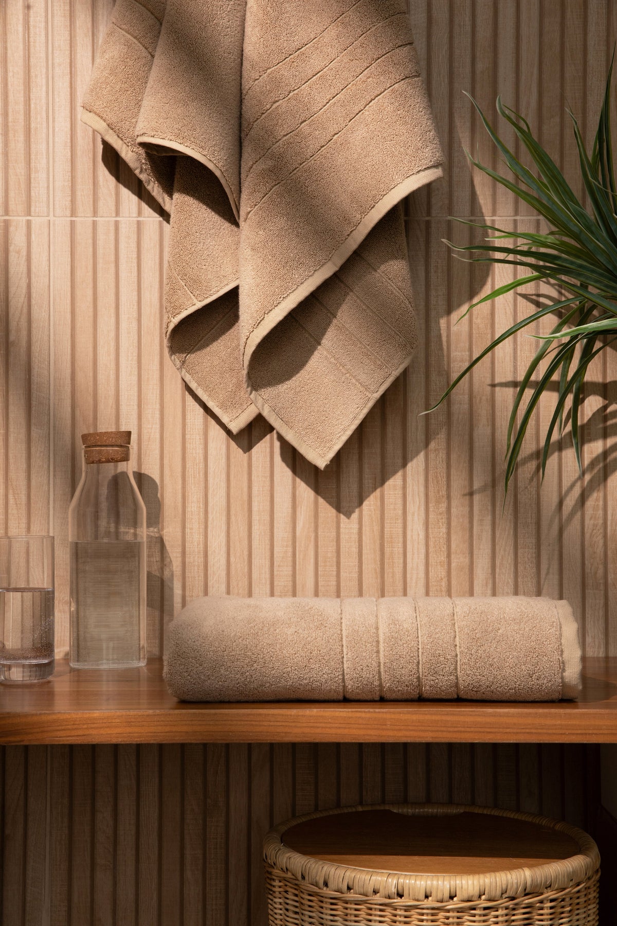 Organic Cotton Bath Towels - Wheat