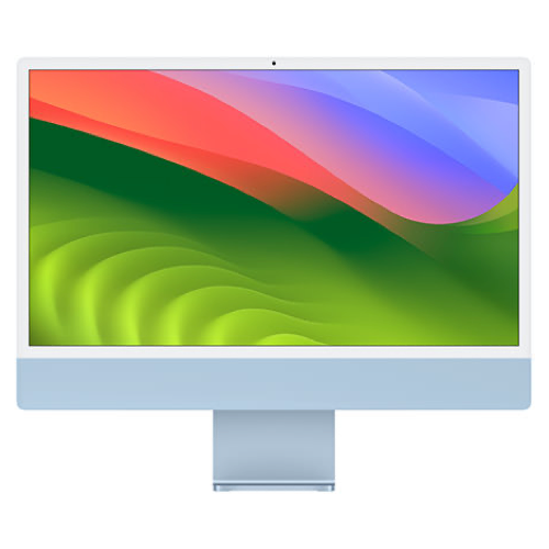 Apple iMac 24 2023 Blue 4.06 GHz M3 8-Core CPU 8GB Unified Memory 1TB Solid State Drive 8-Core GPU