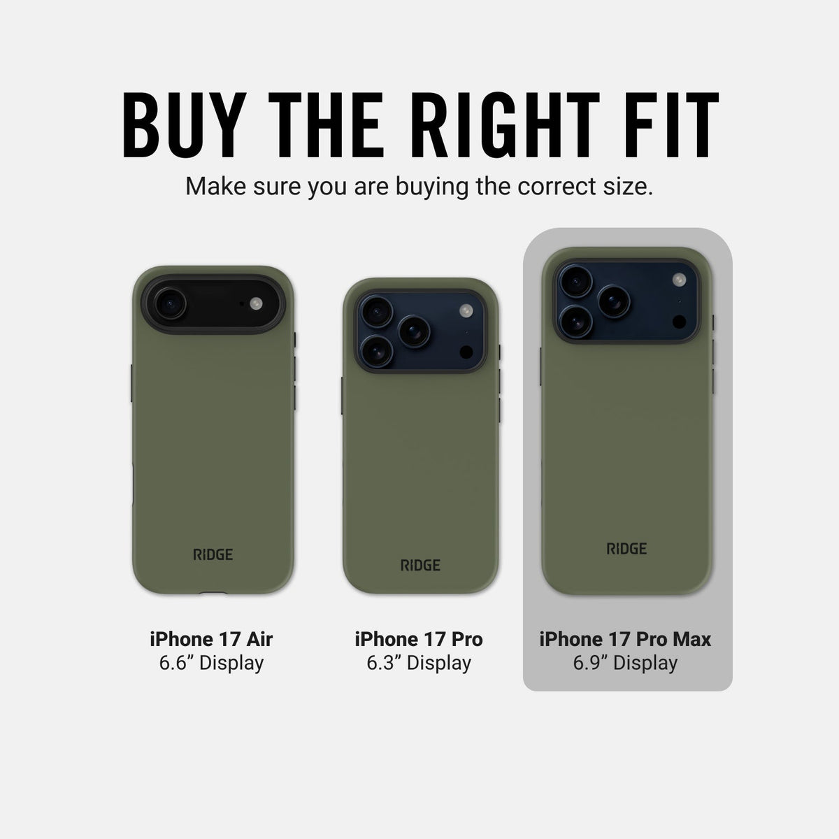 Everyday Phone Case - iPhone 17 Pro Max - Matte Olive - Image 10