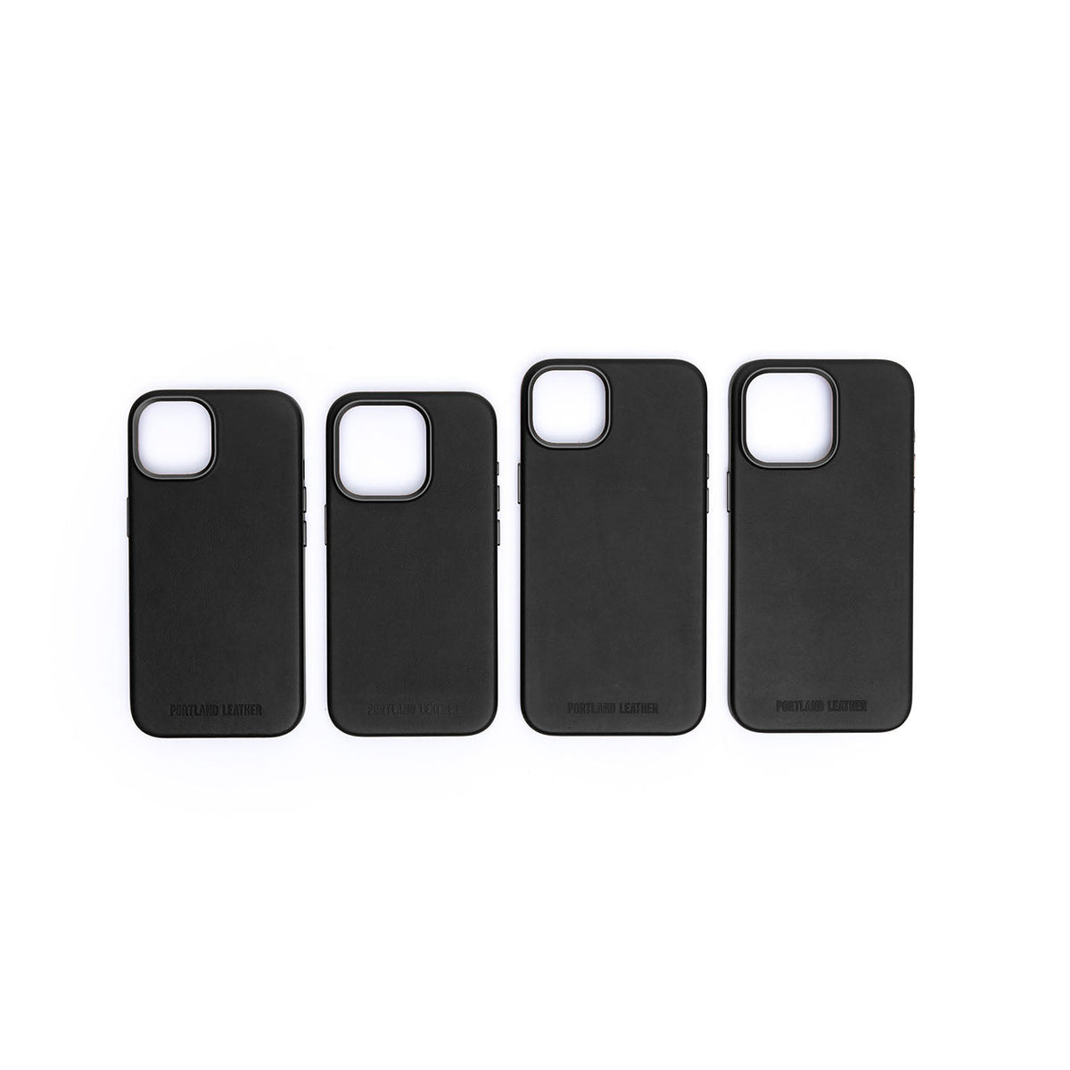 Leather iPhone Case - Black