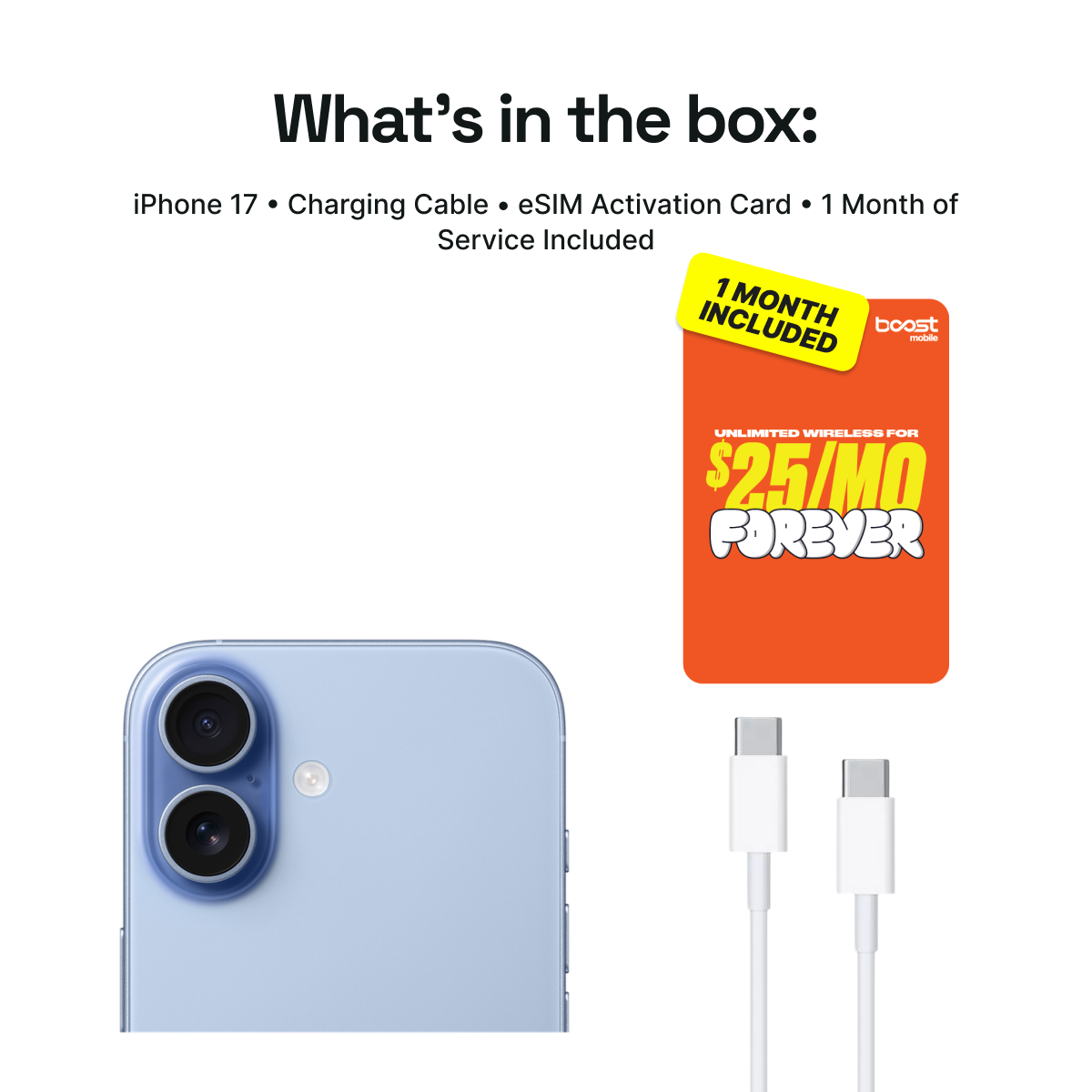 iPhone 17 Connected Pack (Unlocked) + 1 Month Boost Mobile - Image 2