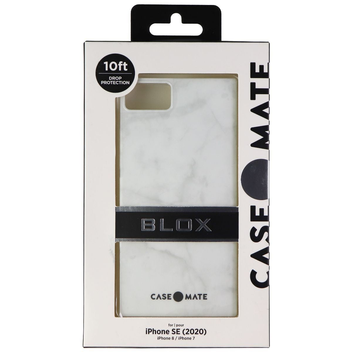 Case-Mate BLOX Series Case for Apple iPhone SE (2nd Gen) / 8 / 7 - White Marble - New - Image 4