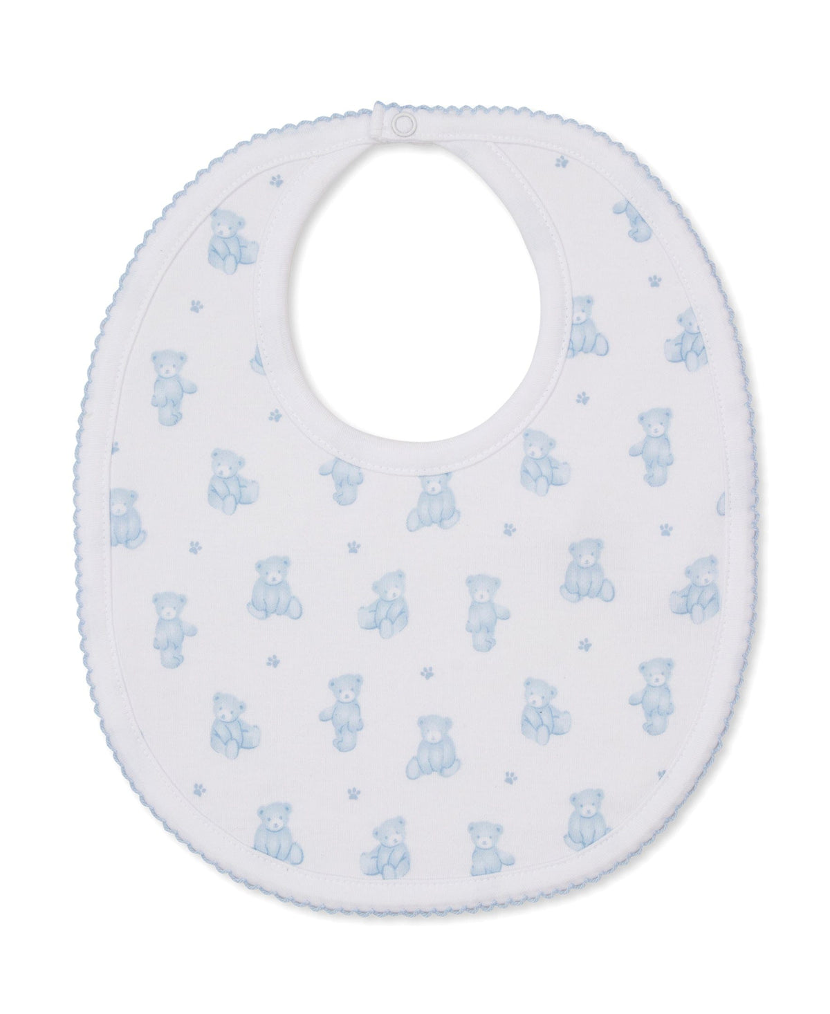 Kissy Kissy Bib - Teddy Bears, Light Blue, One Size