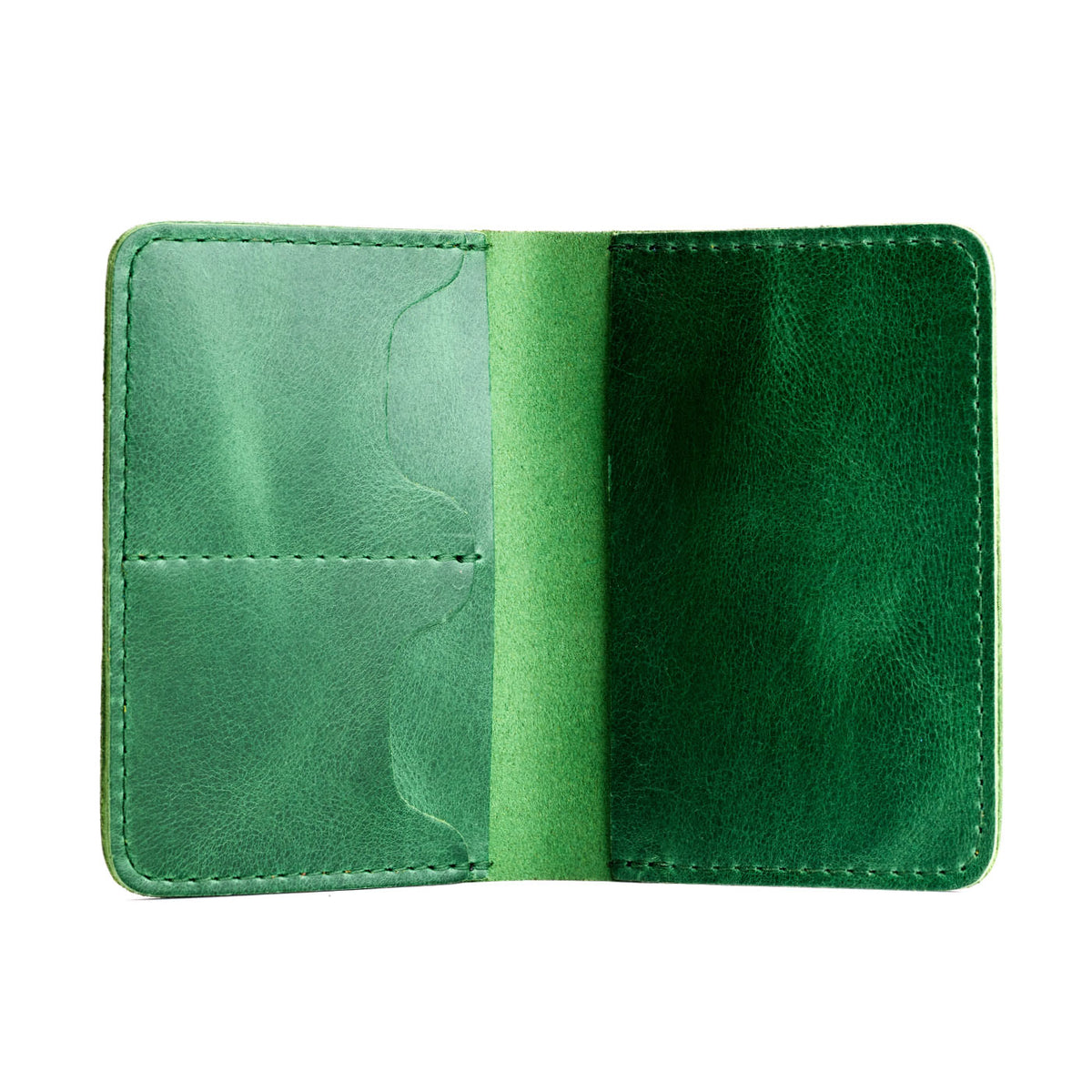 Leather Modern Passport Holder - Cowboy Mint
