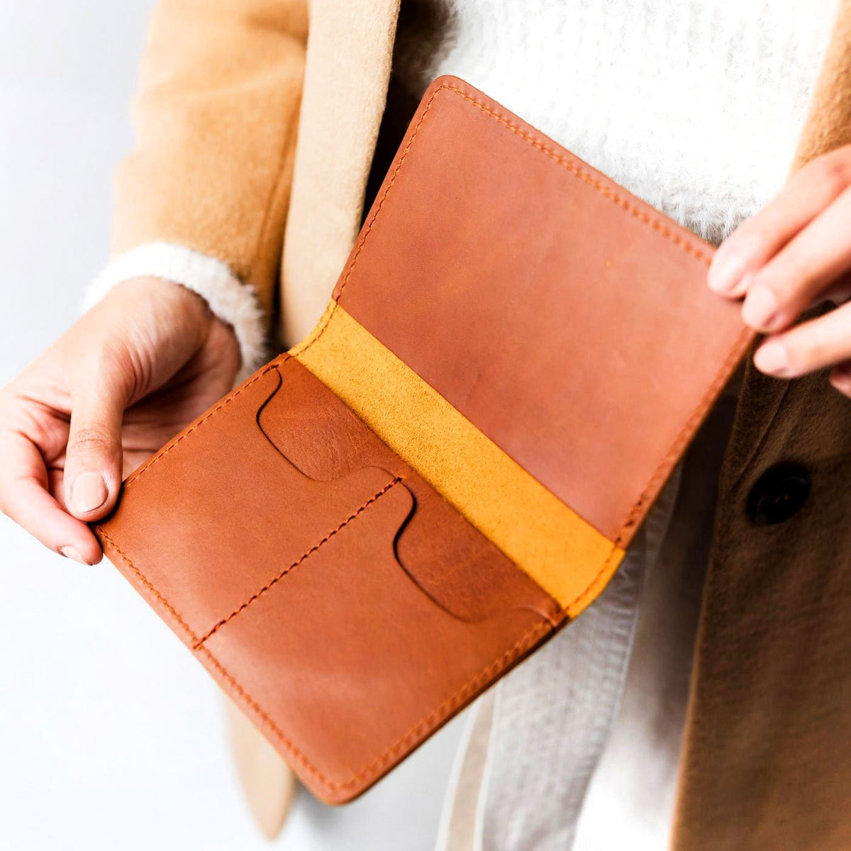 Leather Modern Passport Holder - Image 102