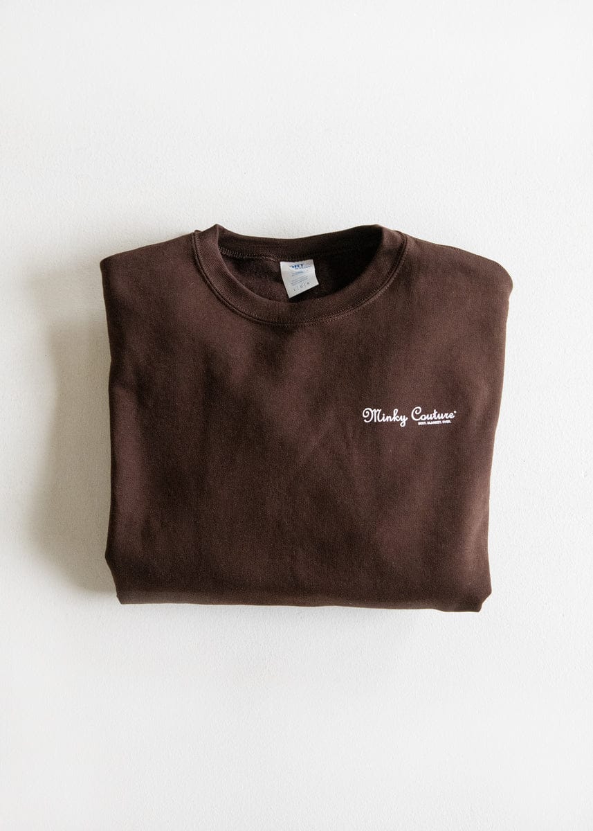 Minky Couture Sweatshirt - Chocolate Brown - Image 4