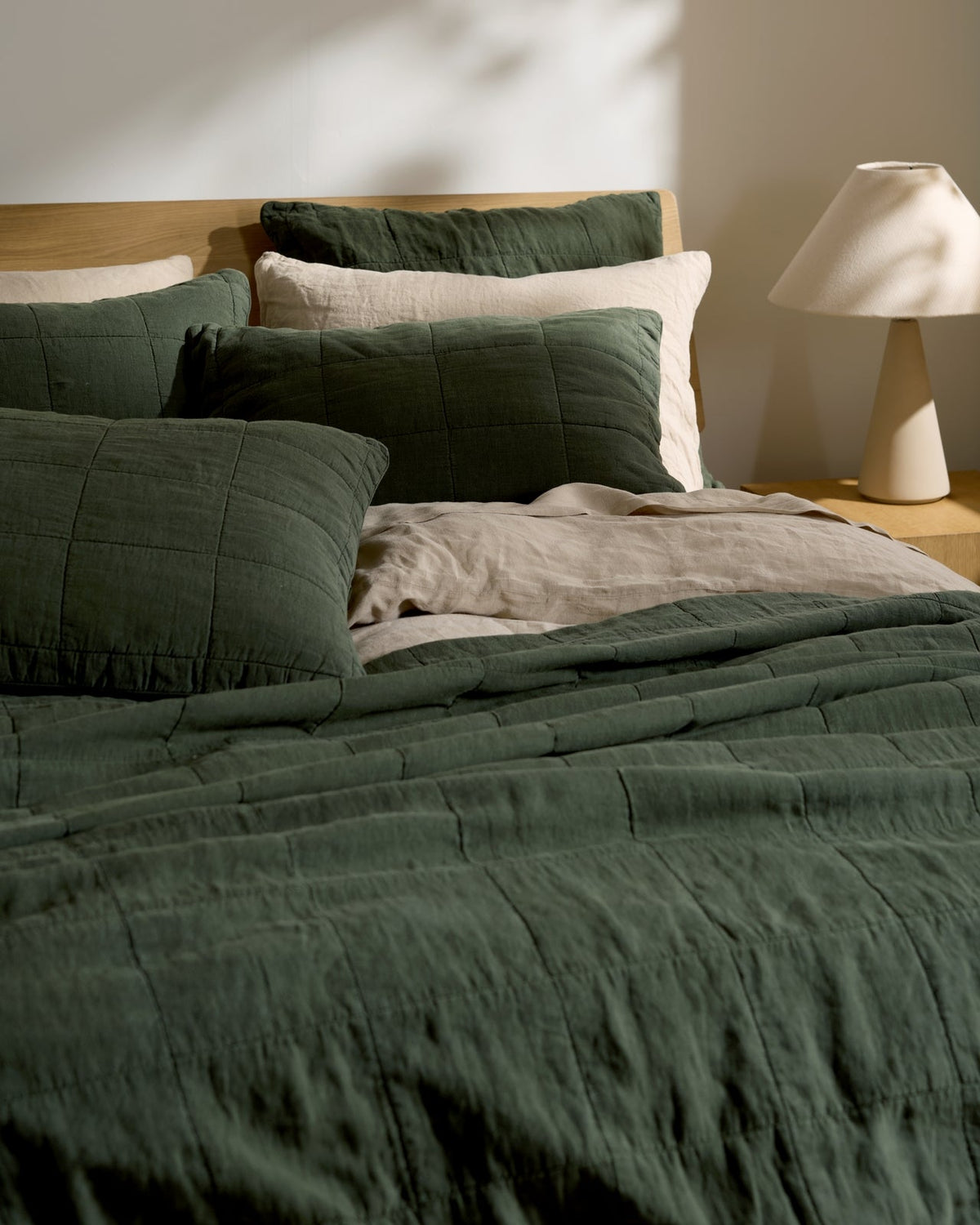 Linen Box Quilt (Evergreen) - Image 2