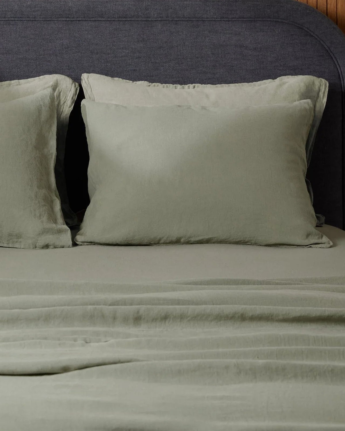 Linen Sheet Set - Moss K/CK - Image 2