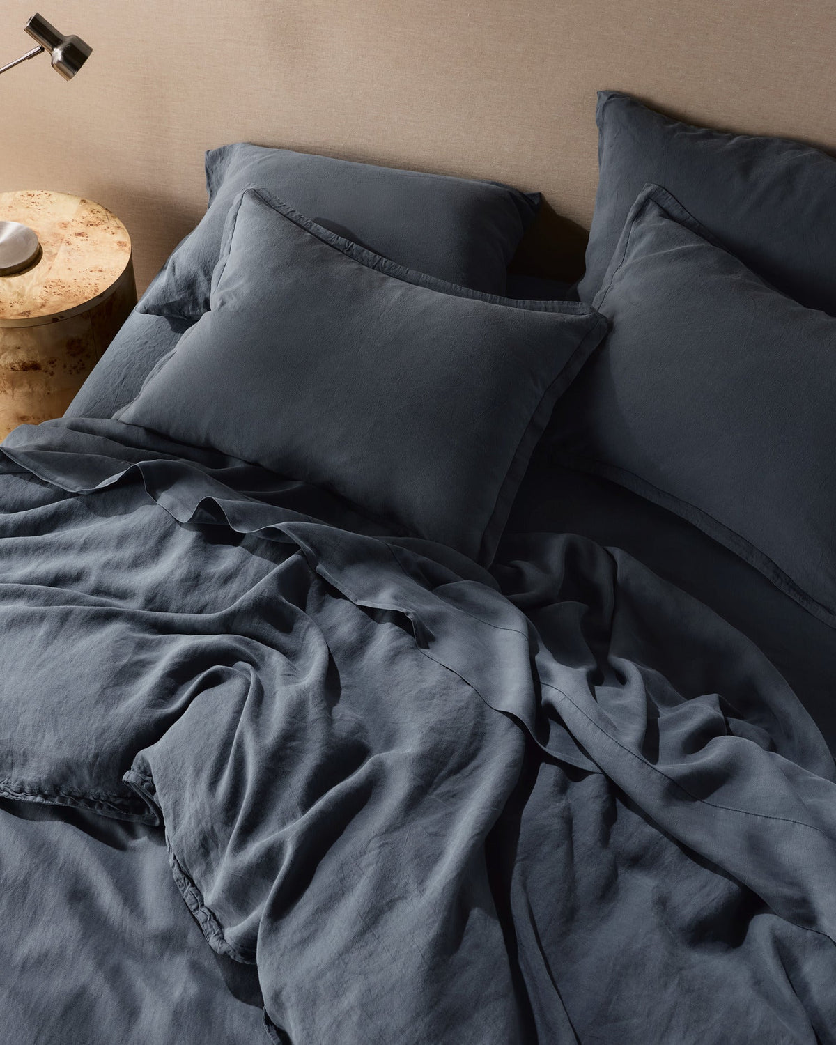 Linen Tencel Duvet Cover Set - Dusk F/Q - Image 4