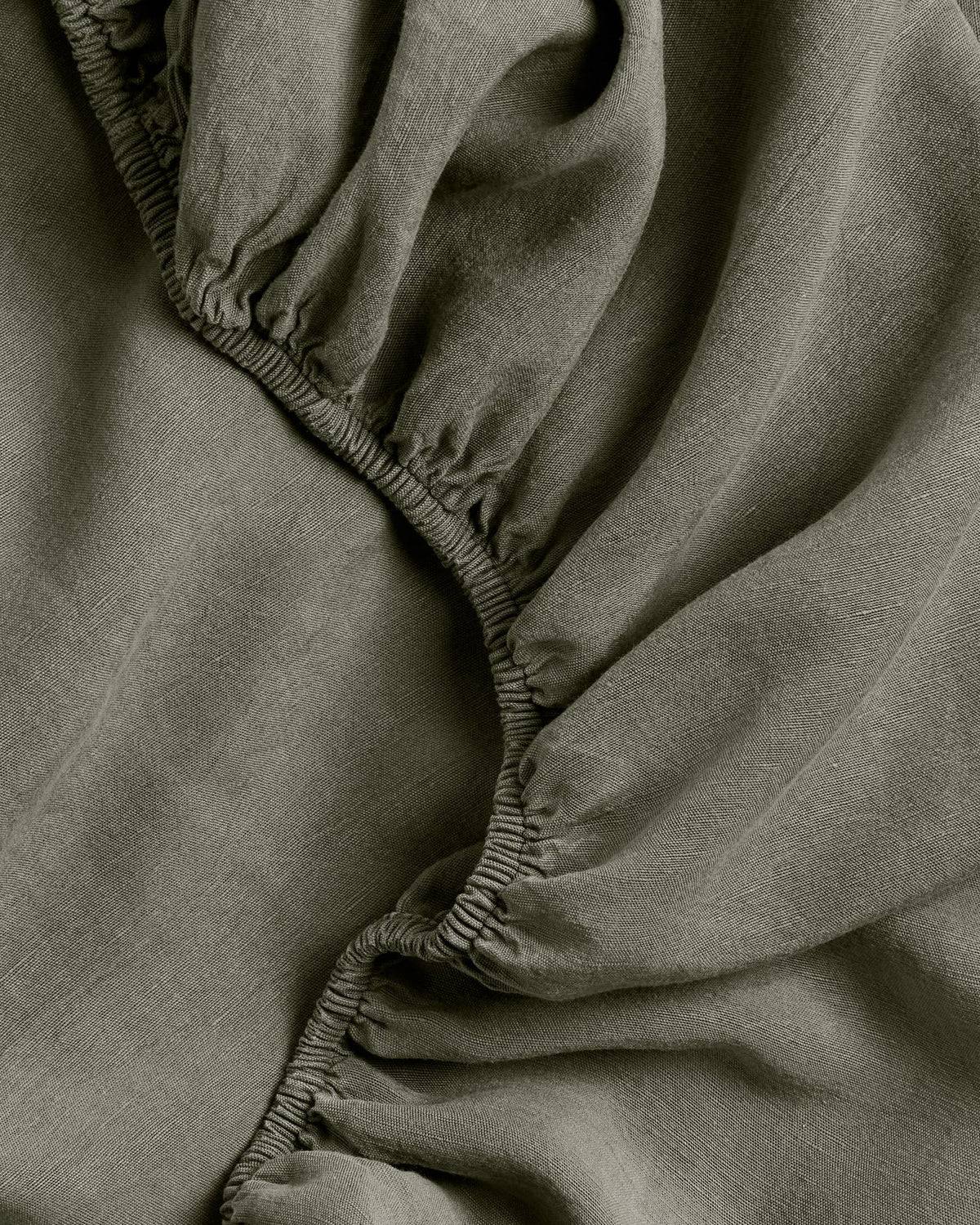 Linen Tencel Fitted Sheet - FINAL SALE (Moss) - Image 3
