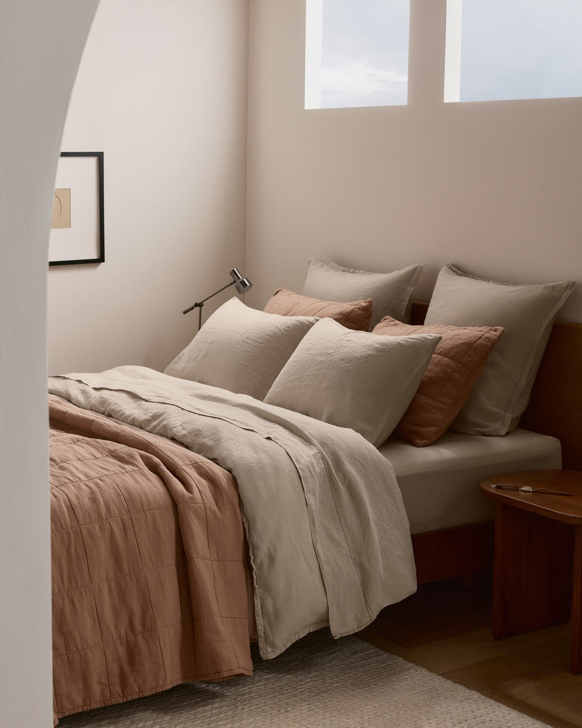 Linen Tencel Sheet Set - Bone F/Q - Image 5