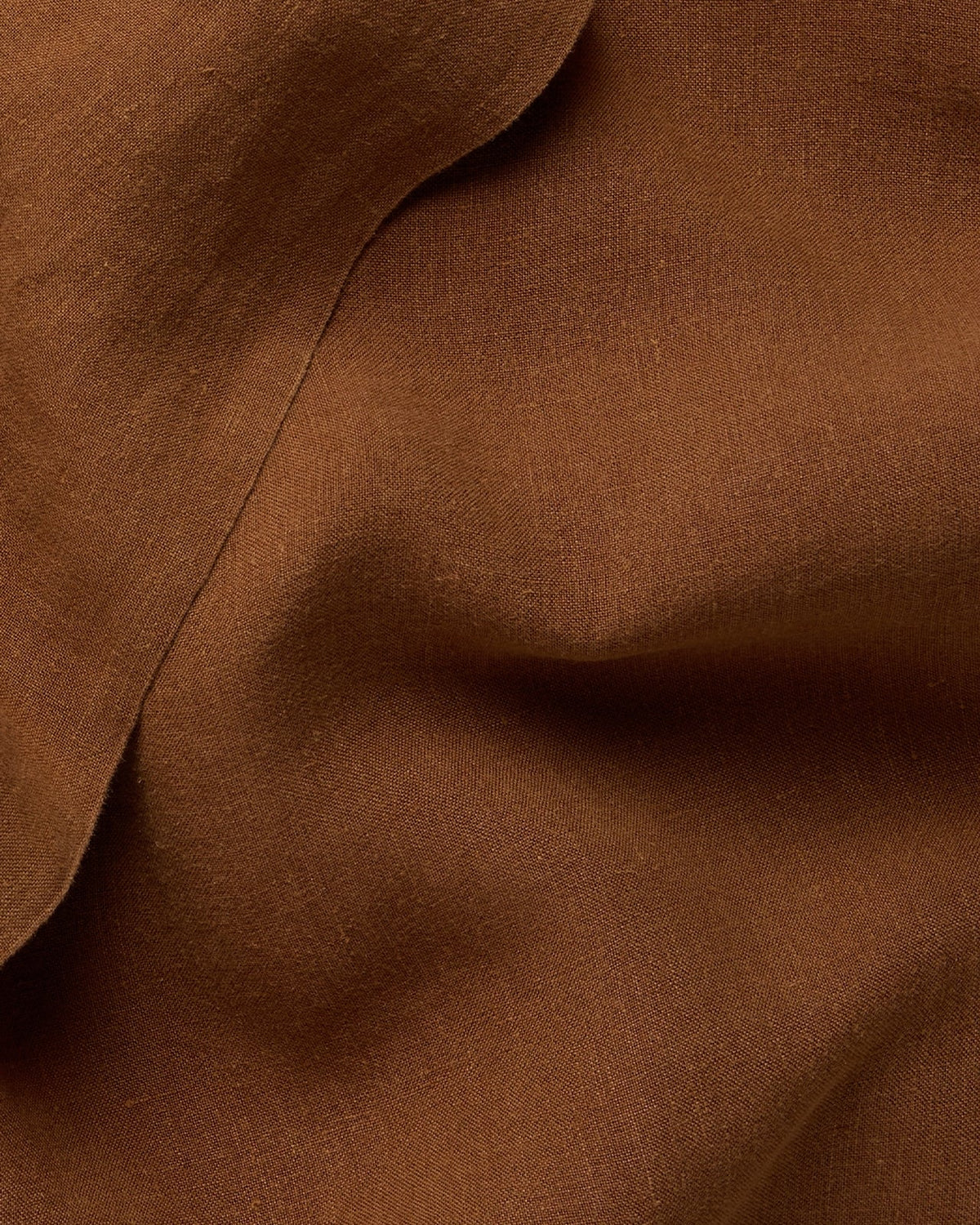 Linen Top Sheet (Tobacco) - Image 3