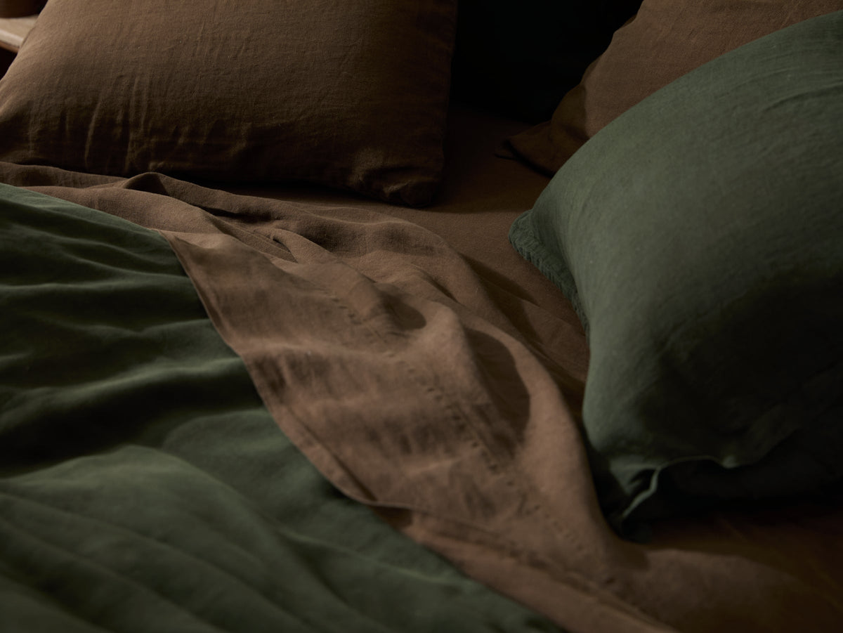 Linen Fitted Sheet (Java) - Image 2