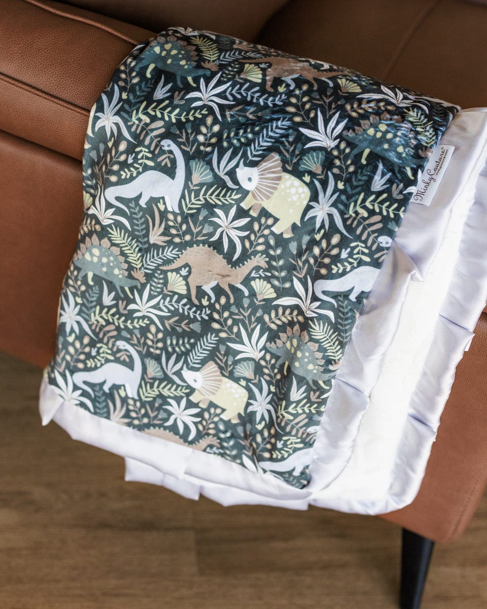 Little Dino - Gray Blanket
