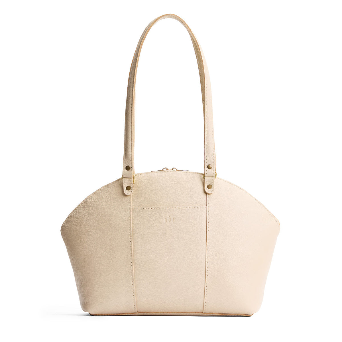 Logan Crossbody Bag - Pebbled Bone / Large