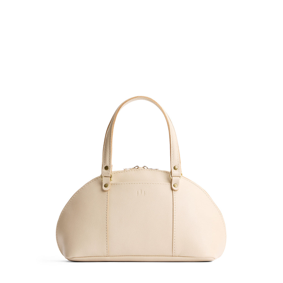 Logan Crossbody Bag - Pebbled Bone / Small