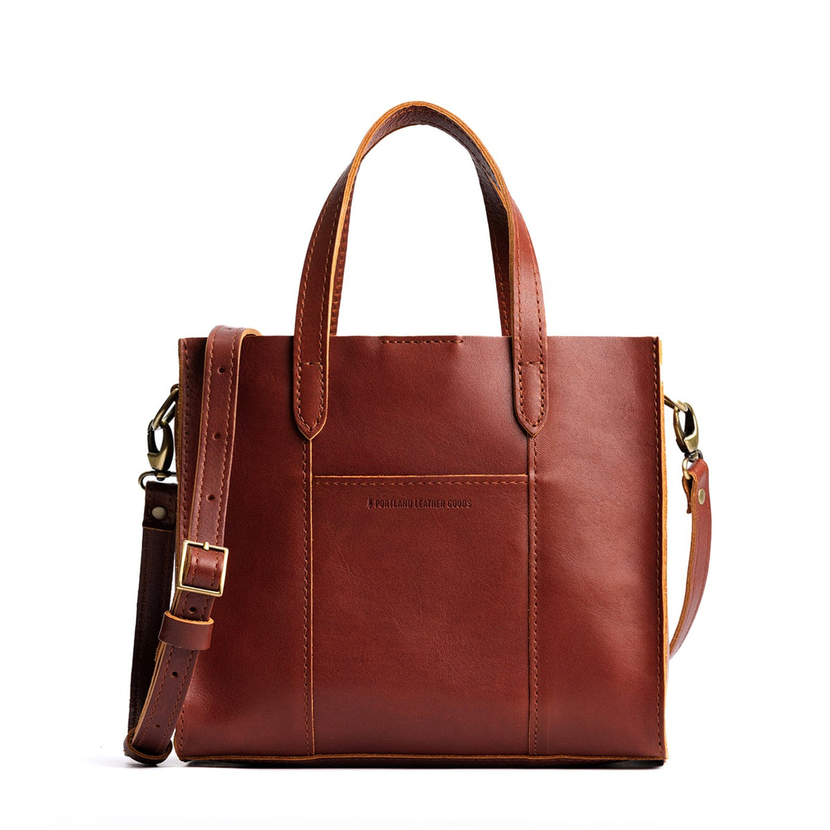'Almost Perfect' Lola Crossbody Tote - Chestnut / Classic
