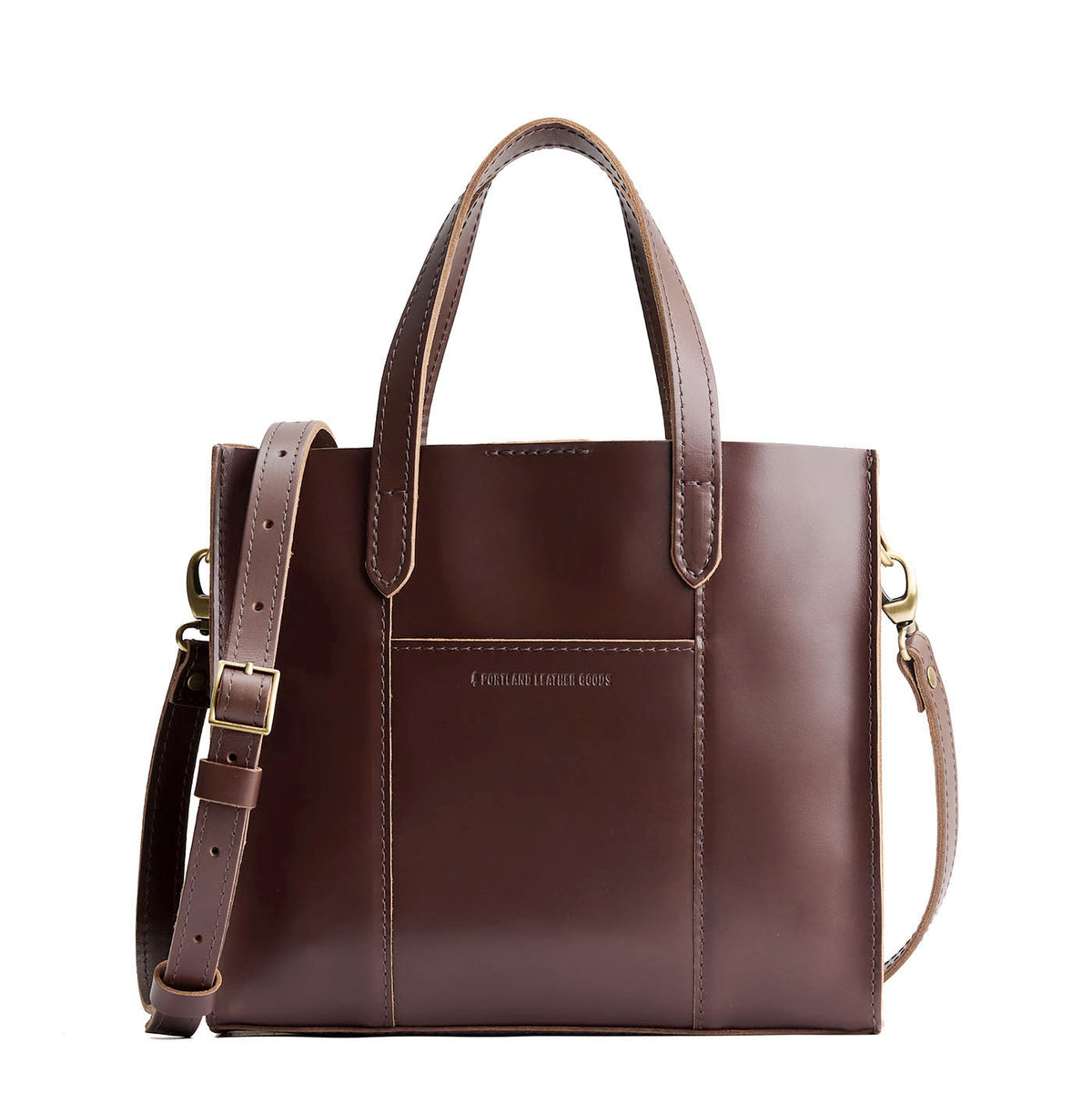 'Almost Perfect' Lola Crossbody Tote - Chocolate Brown / Classic