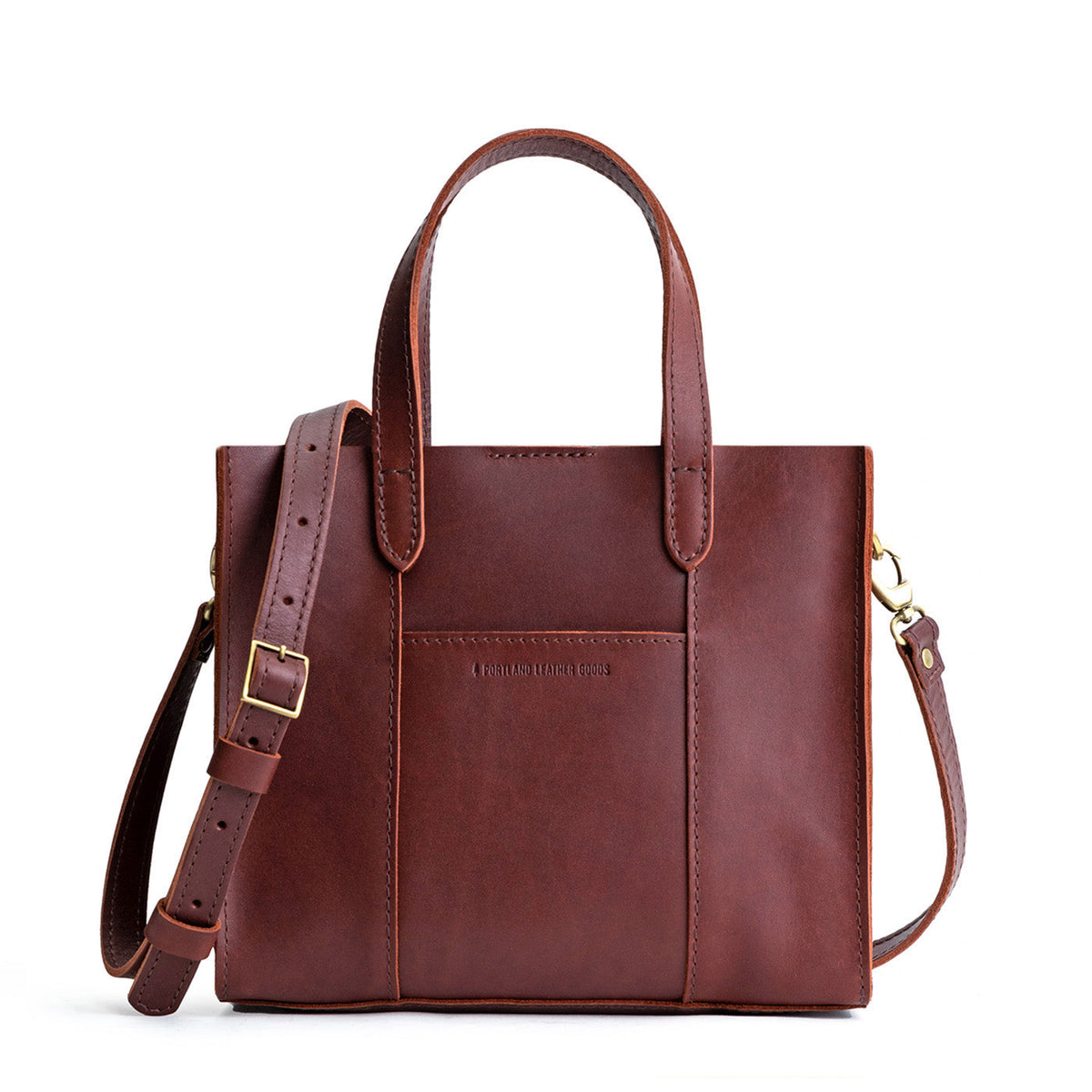 'Almost Perfect' Lola Crossbody Tote - Cognac / Classic