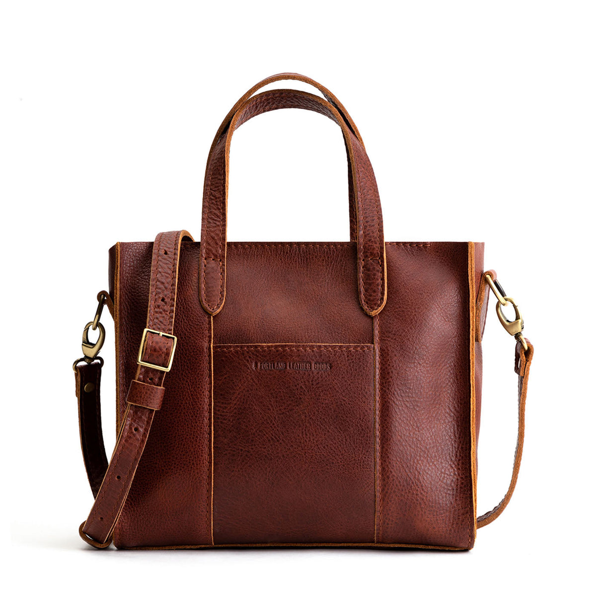 'Almost Perfect' Lola Crossbody Tote - Nutmeg / Zipper