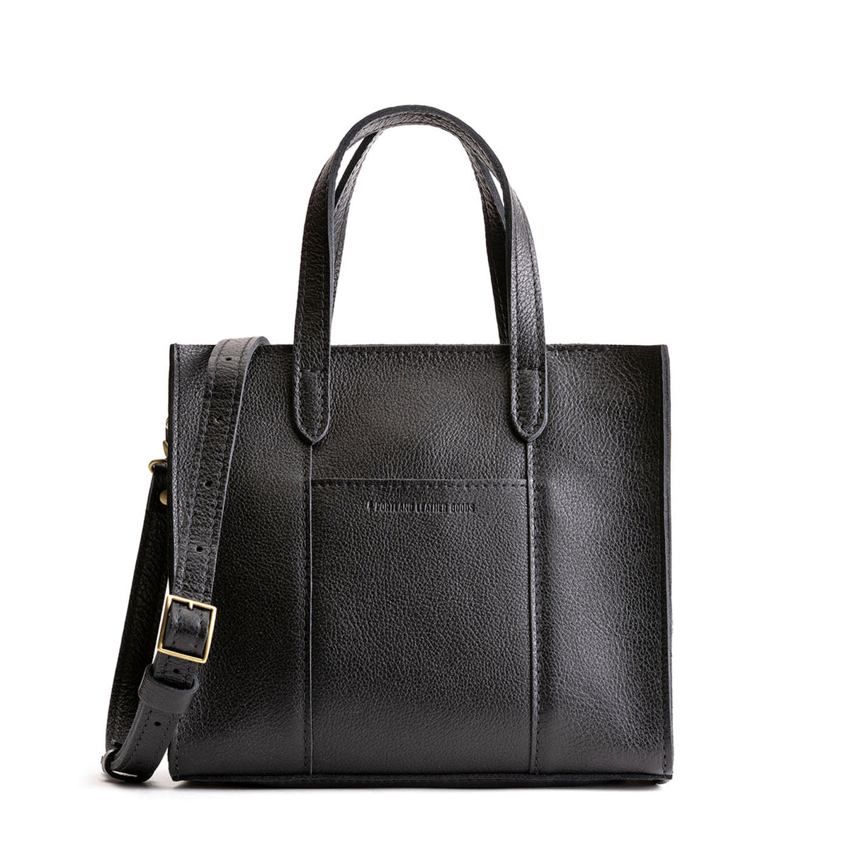 'Almost Perfect' Lola Crossbody Tote - Pebbled--black / Zipper