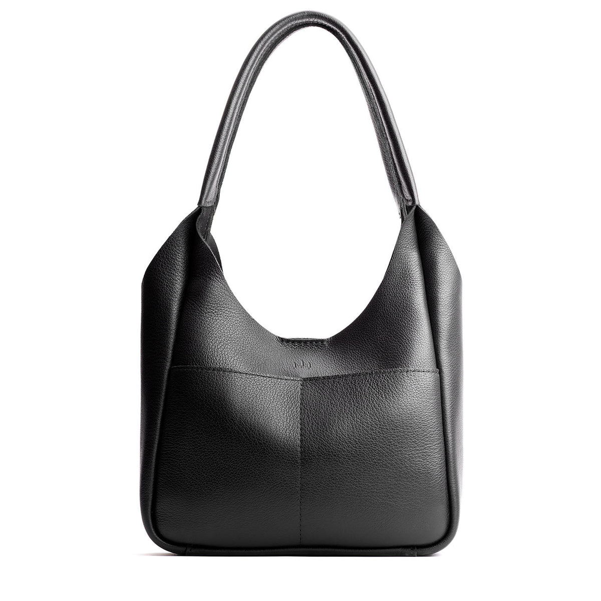 Madison Shoulder Bag - Pebbled--black / Large