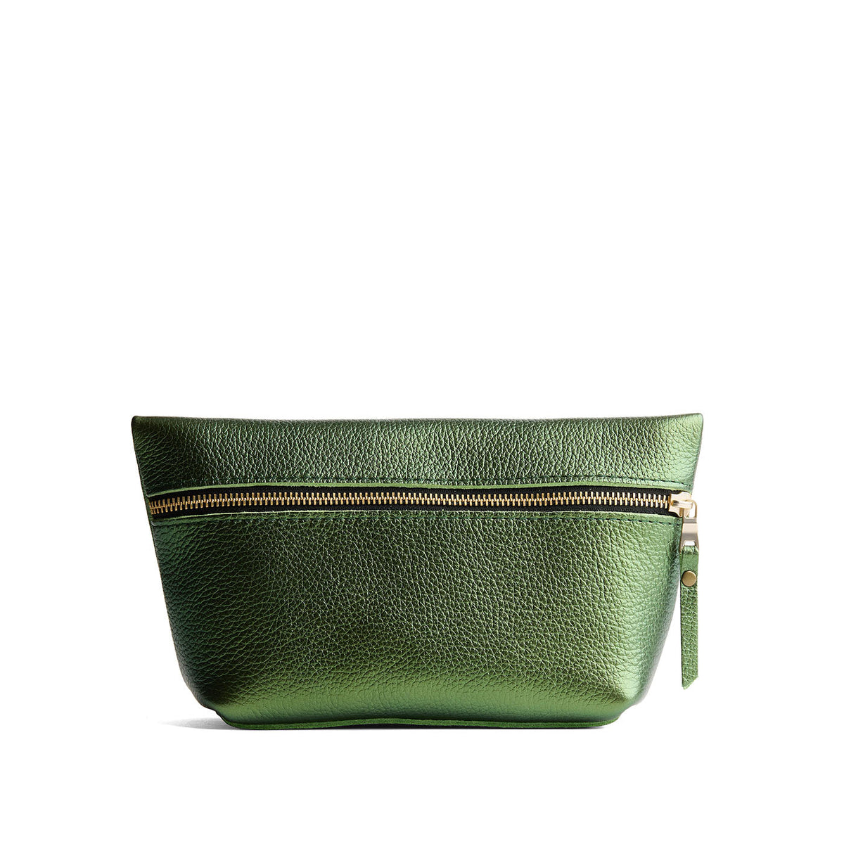 Makeup Bag - Metallic Greench / Large