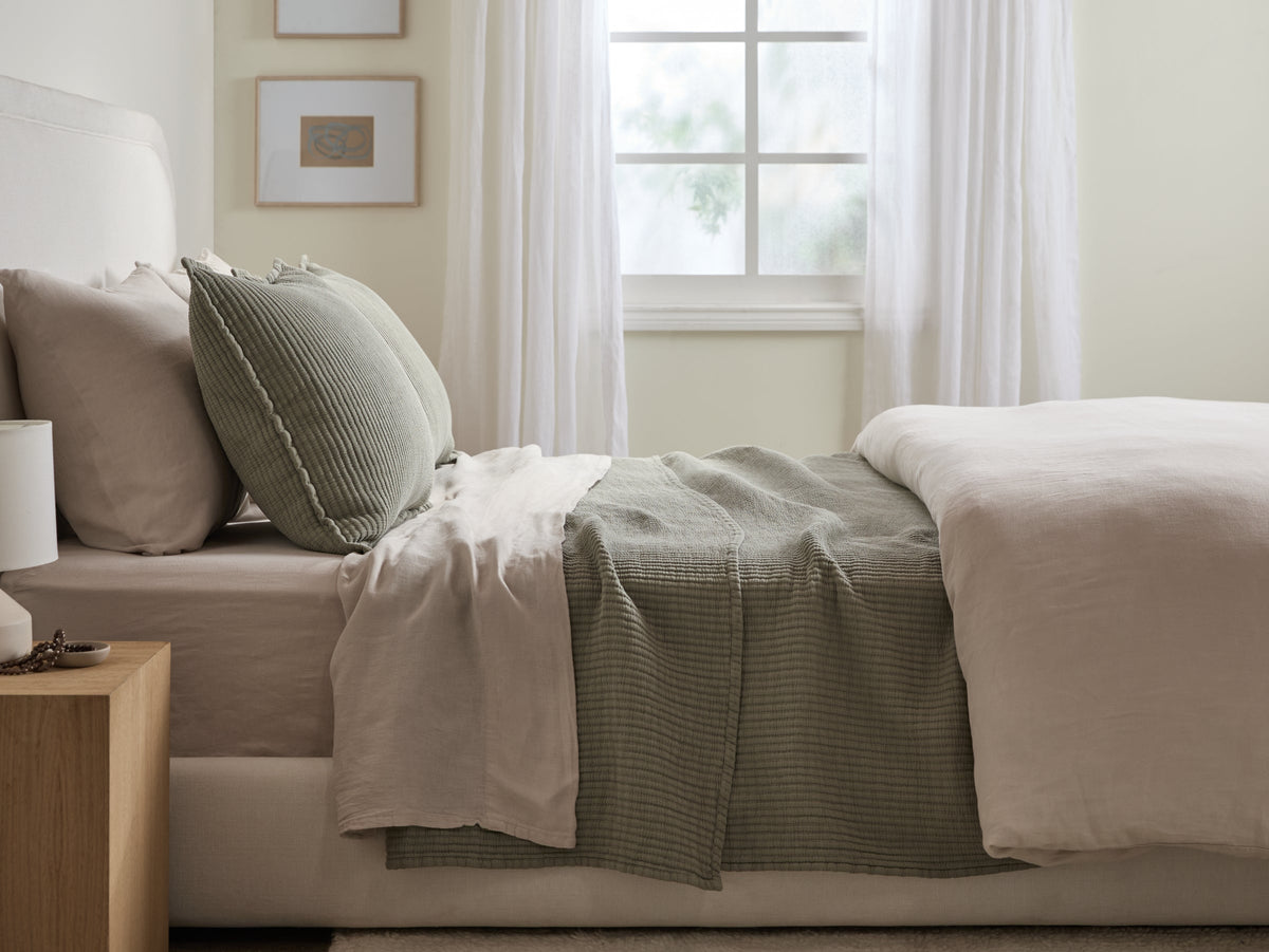 Matelasse Coverlet (Moss) - Image 2