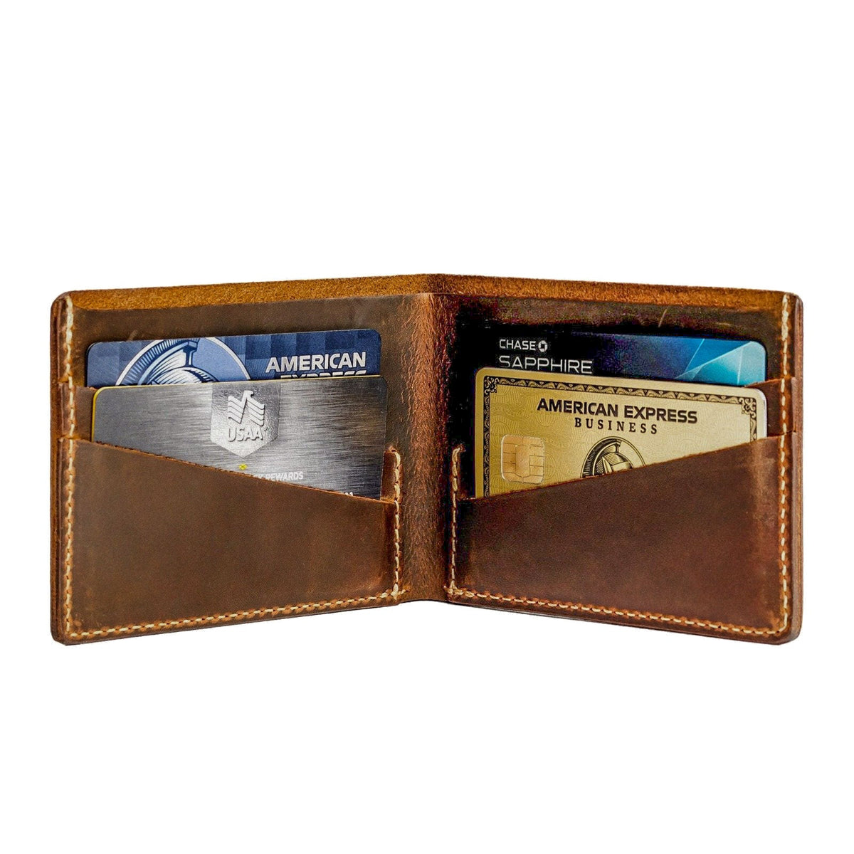 Bifold Leather Wallet - Canyon