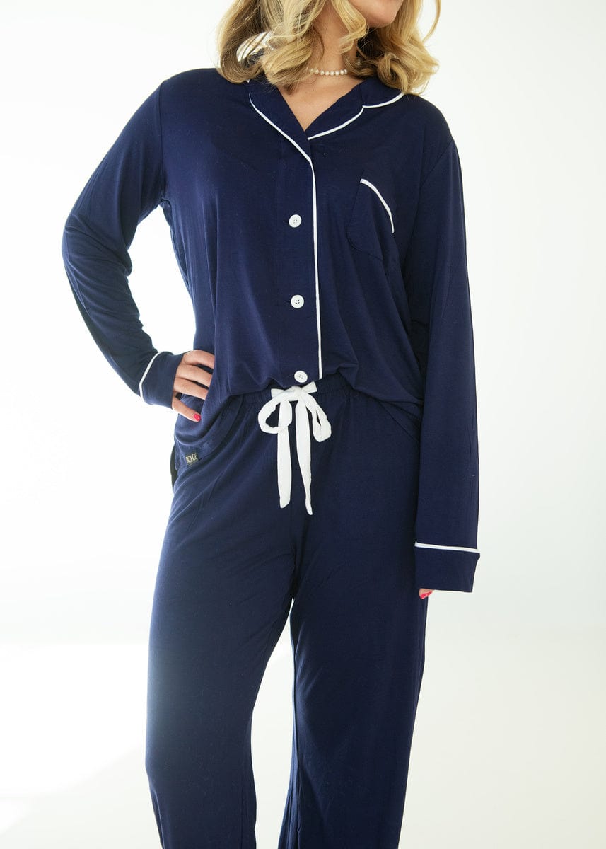 Middle of the Night Pajamas - Navy Evening Blue - Image 2